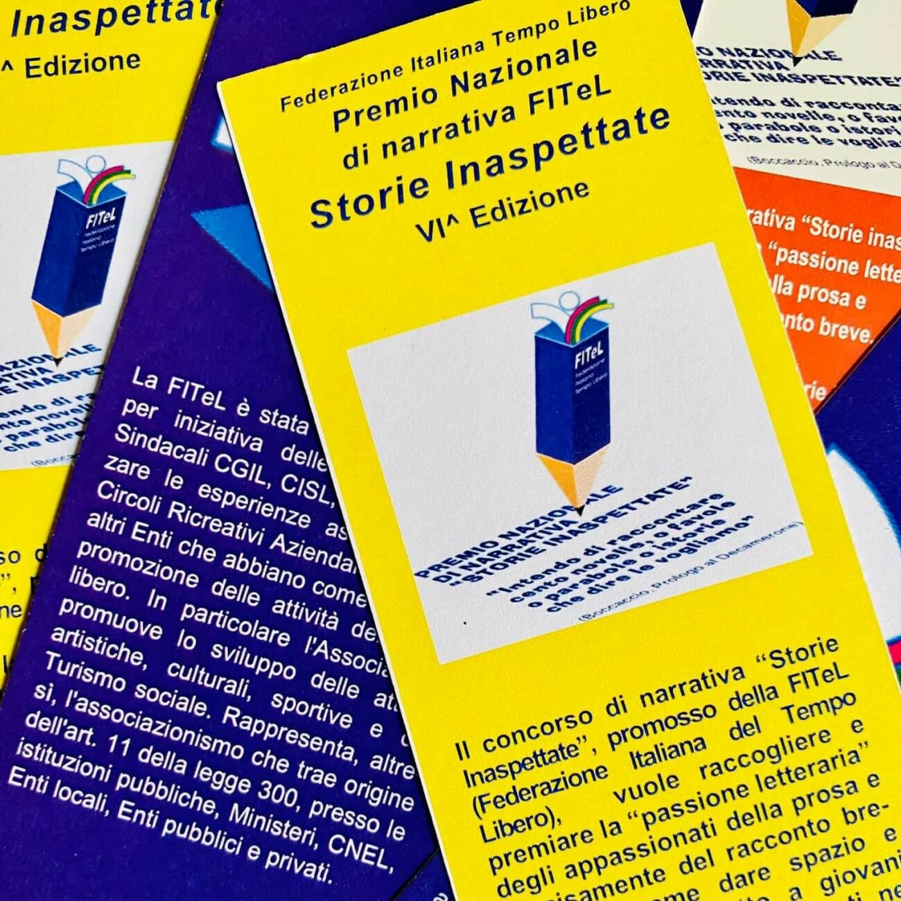 <h1 class=""><i><font color="#085294">Premio nazionale di narrativa </font></i></h1><h1 class=""><i><font color="#085294">STORIE INASPETTATE</font></i></h1>